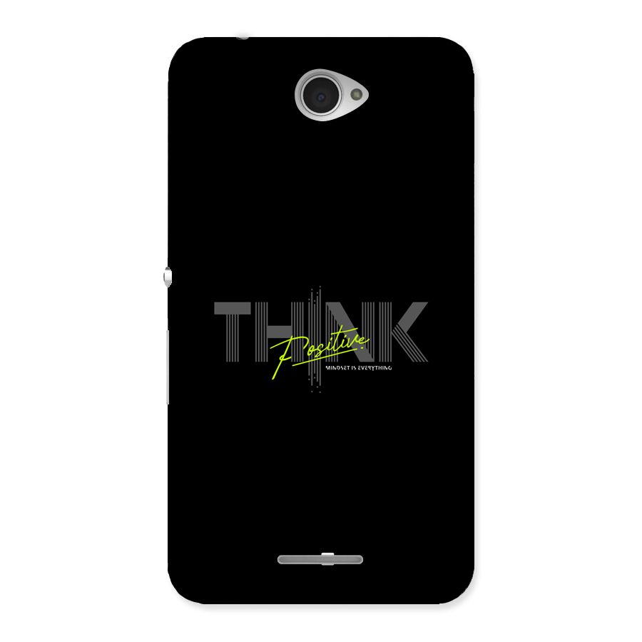 Think Positive Only Back Case for Xperia E4