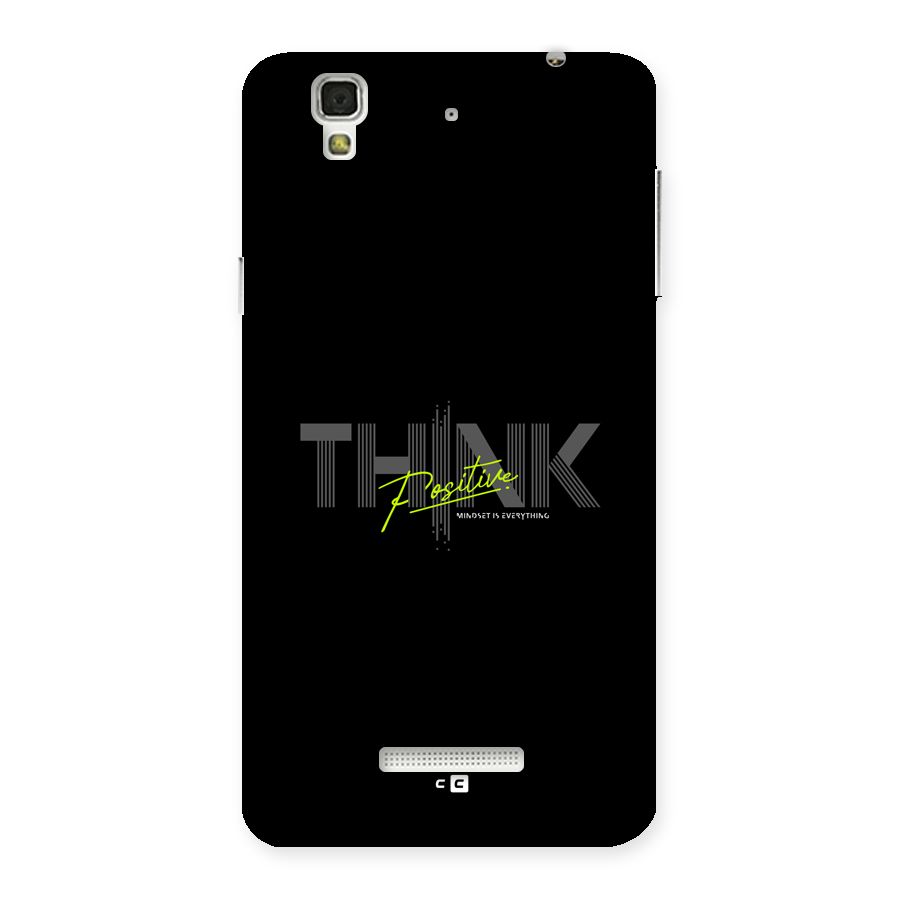 Think Positive Only Back Case for Yureka