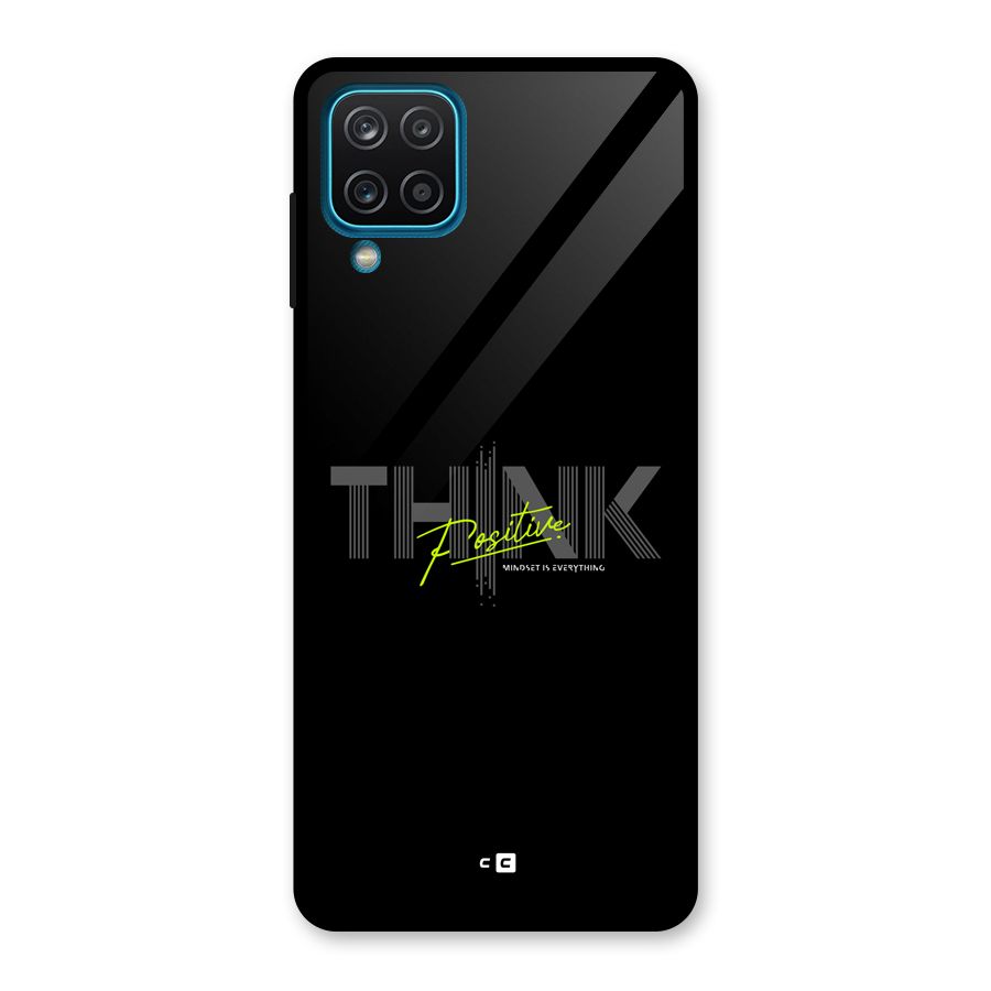 Think Positive Only Glass Back Case for Galaxy A12