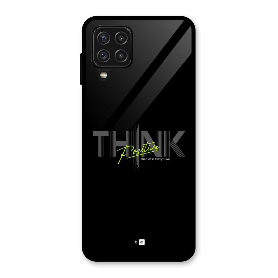 Think Positive Only Glass Back Case for Galaxy A22 4G