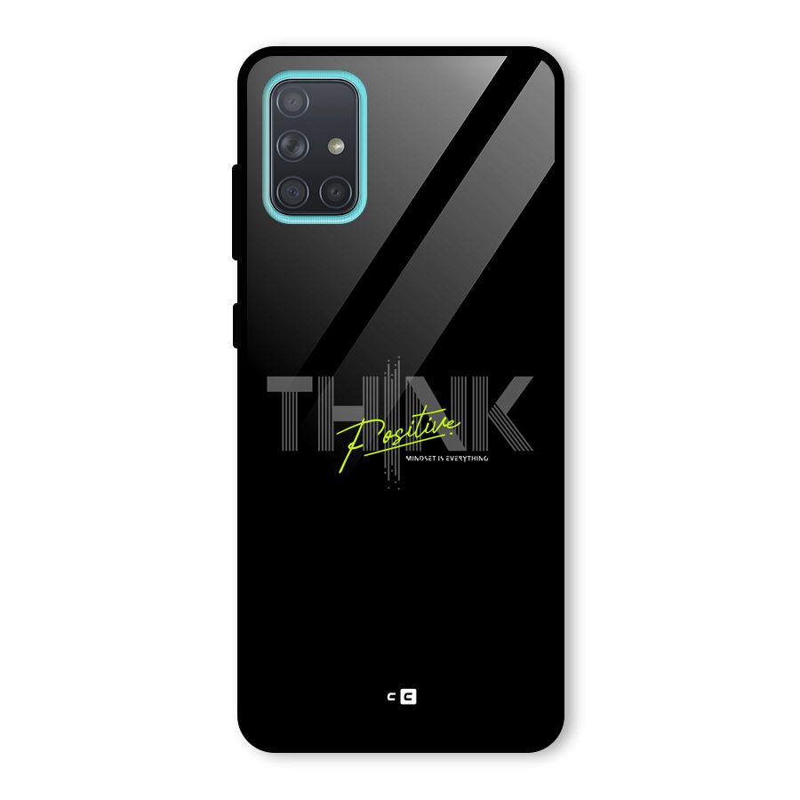 Think Positive Only Glass Back Case for Galaxy A71