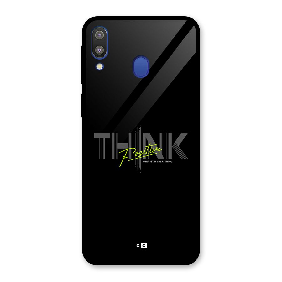 Think Positive Only Glass Back Case for Galaxy M20