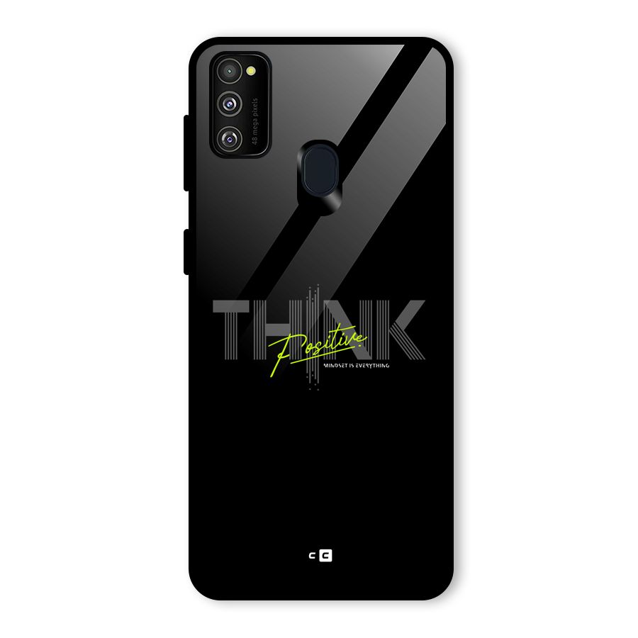 Think Positive Only Glass Back Case for Galaxy M21