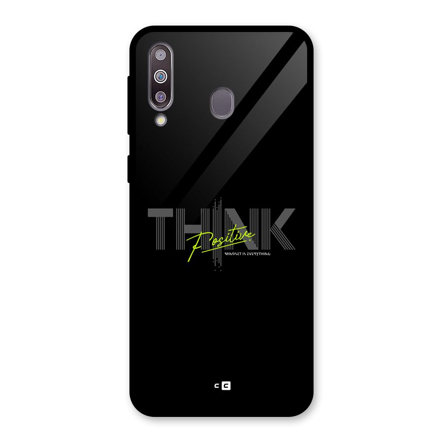 Think Positive Only Glass Back Case for Galaxy M30