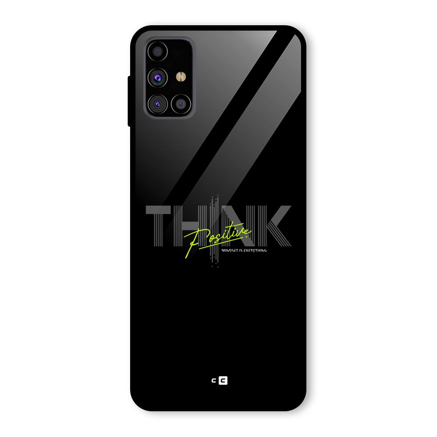 Think Positive Only Glass Back Case for Galaxy M31s