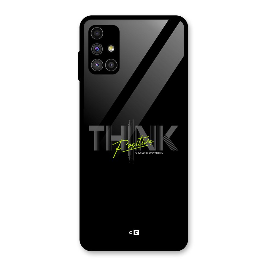 Think Positive Only Glass Back Case for Galaxy M51