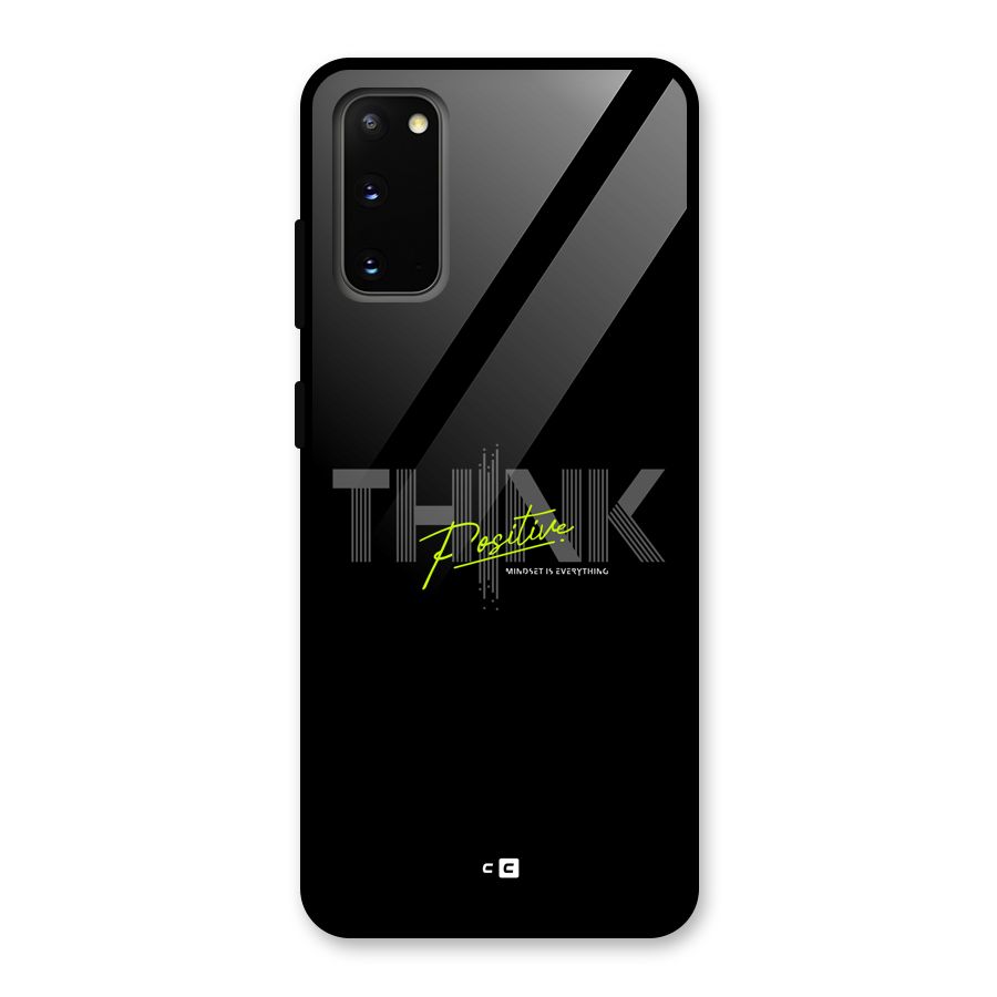 Think Positive Only Glass Back Case for Galaxy S20