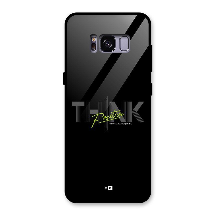 Think Positive Only Glass Back Case for Galaxy S8