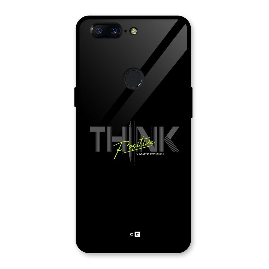 Think Positive Only Glass Back Case for OnePlus 5T