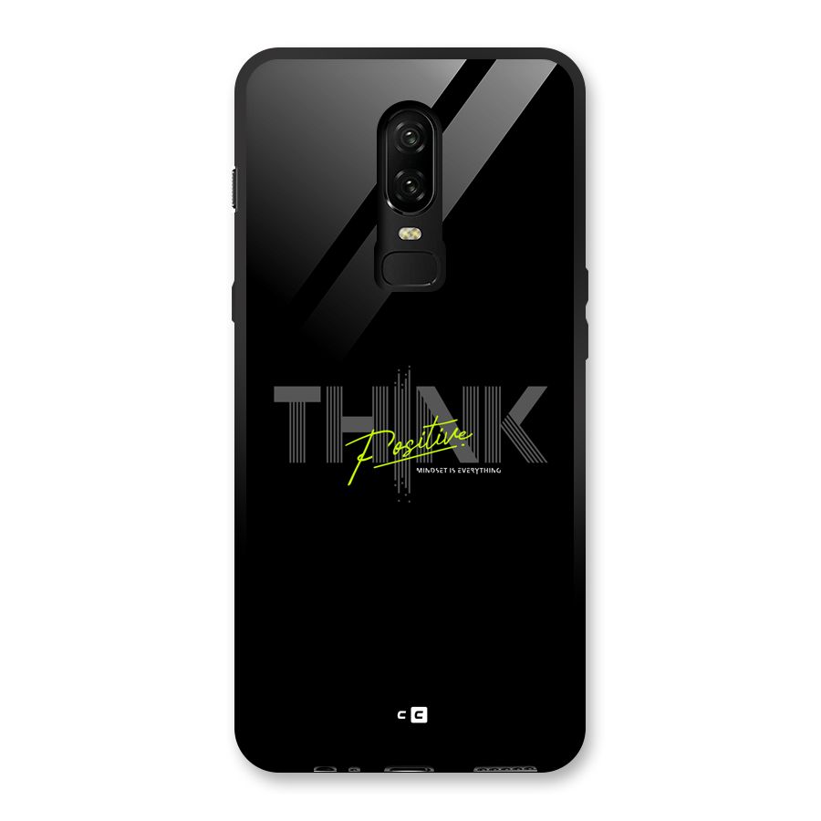 Think Positive Only Glass Back Case for OnePlus 6