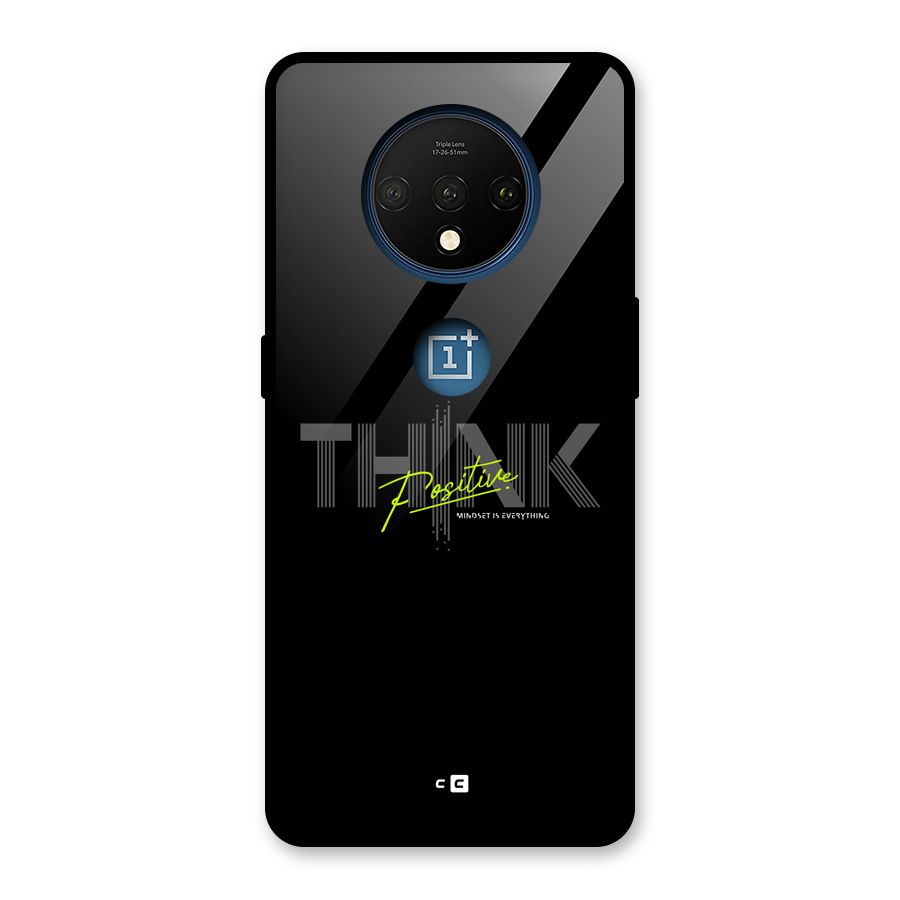 Think Positive Only Glass Back Case for OnePlus 7T