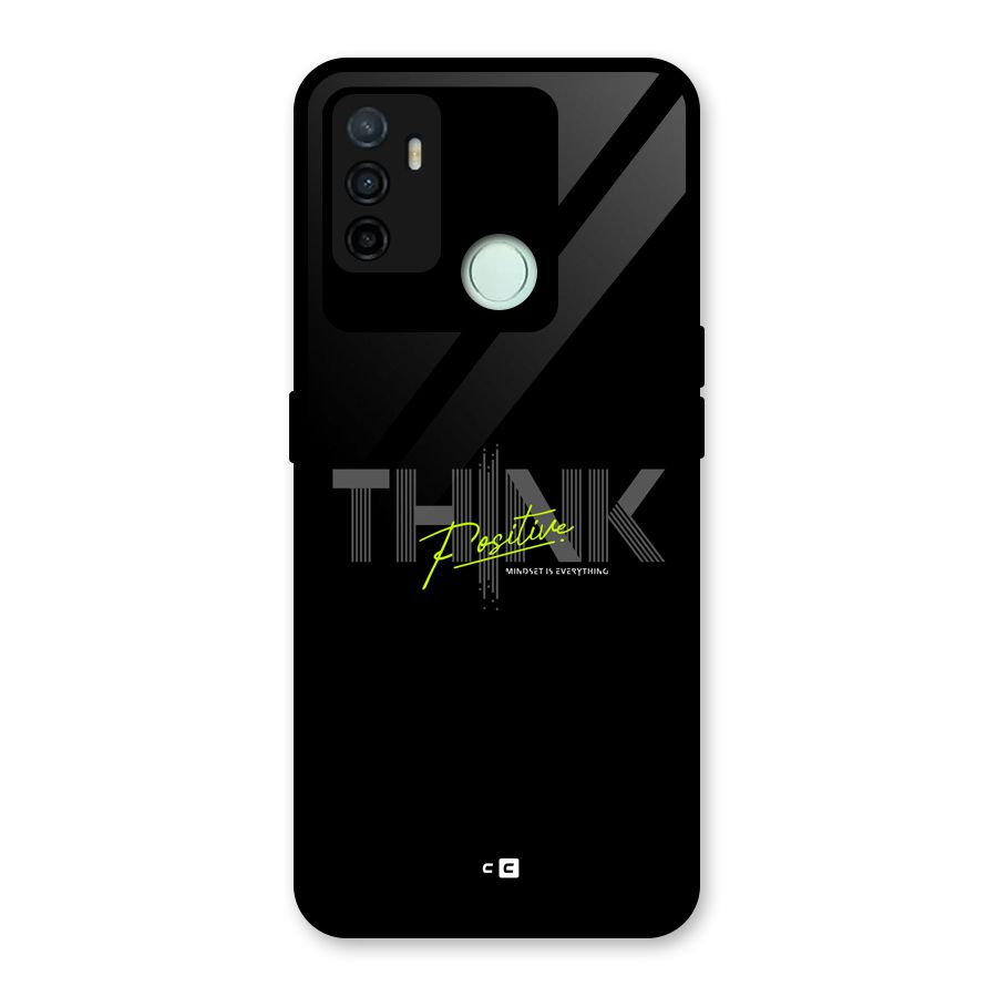 Think Positive Only Glass Back Case for Oppo A53