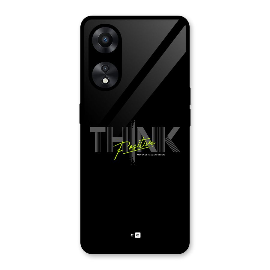 Think Positive Only Glass Back Case for Oppo A78