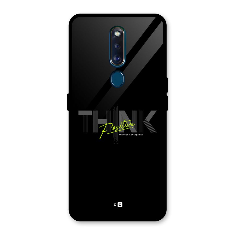 Think Positive Only Glass Back Case for Oppo F11 Pro