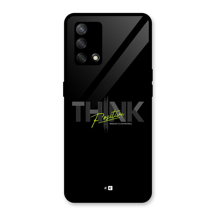 Think Positive Only Glass Back Case for Oppo F19