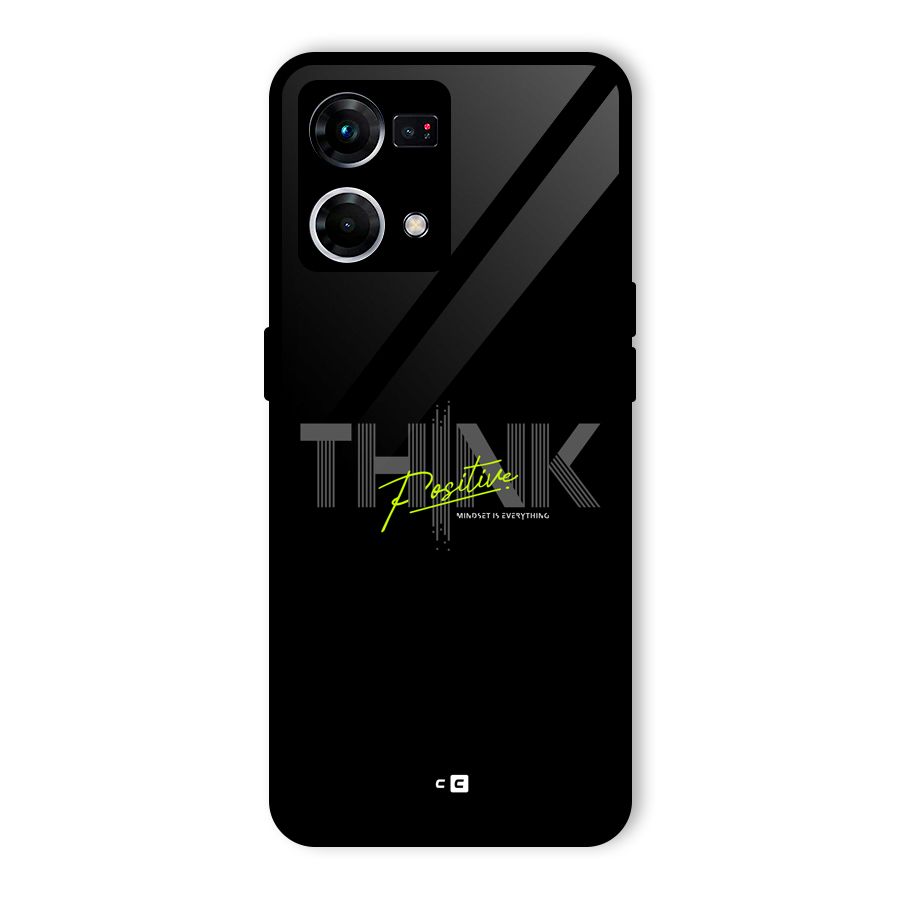 Think Positive Only Glass Back Case for Oppo F21 Pro 4G