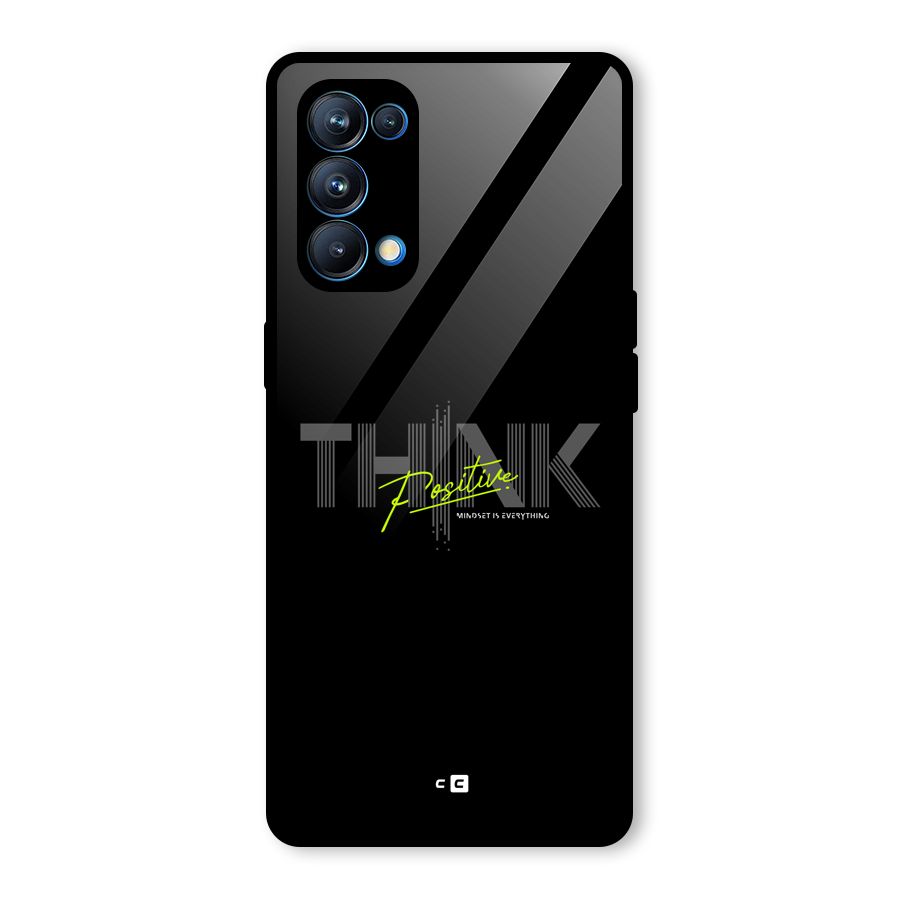Think Positive Only Glass Back Case for Oppo Reno5 Pro 5G