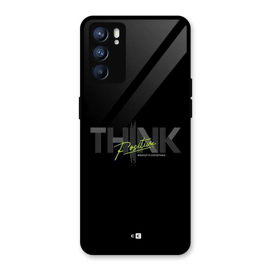 Think Positive Only Glass Back Case for Oppo Reno6 5G