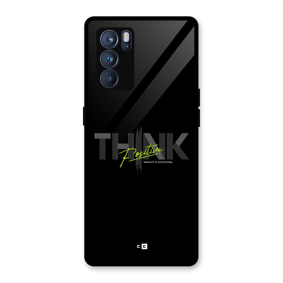 Think Positive Only Glass Back Case for Oppo Reno6 Pro 5G