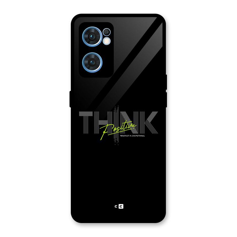 Think Positive Only Glass Back Case for Oppo Reno7 5G