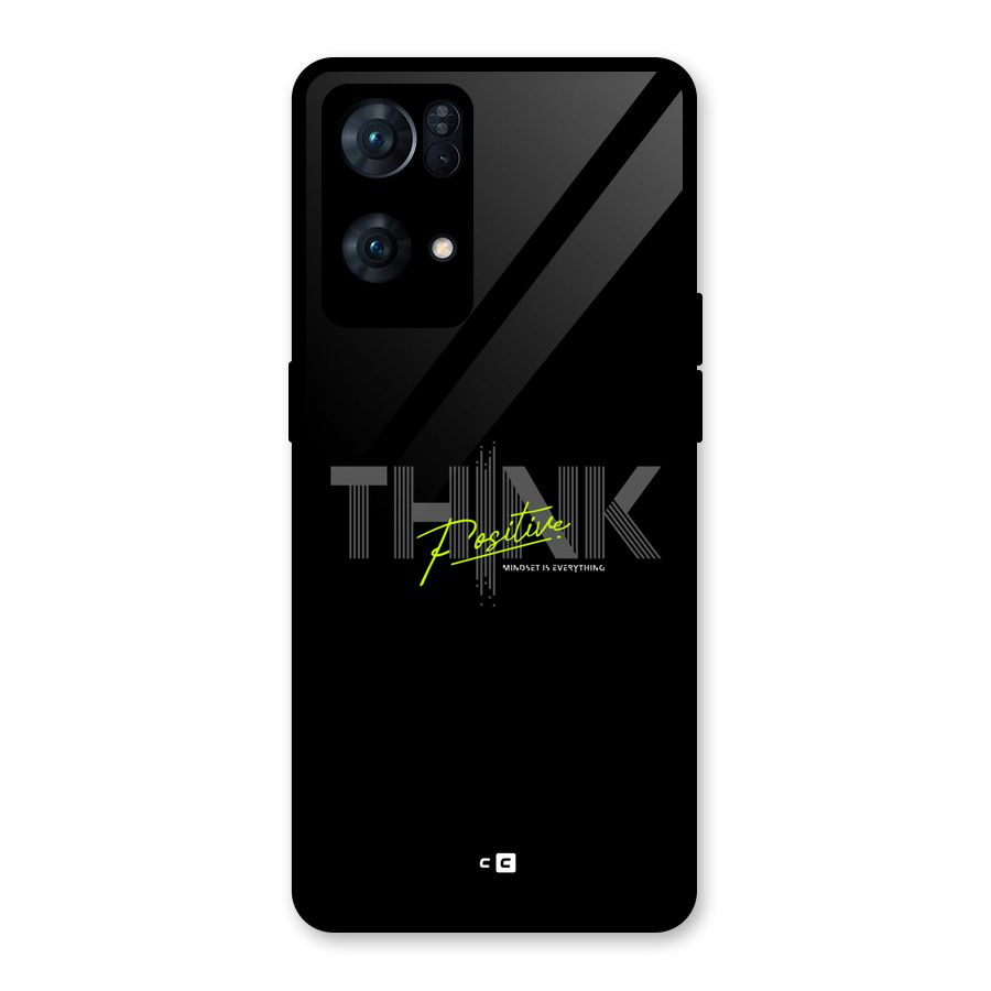 Think Positive Only Glass Back Case for Oppo Reno7 Pro 5G