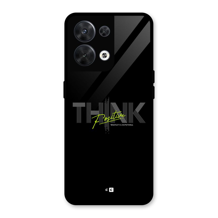 Think Positive Only Glass Back Case for Oppo Reno8 5G