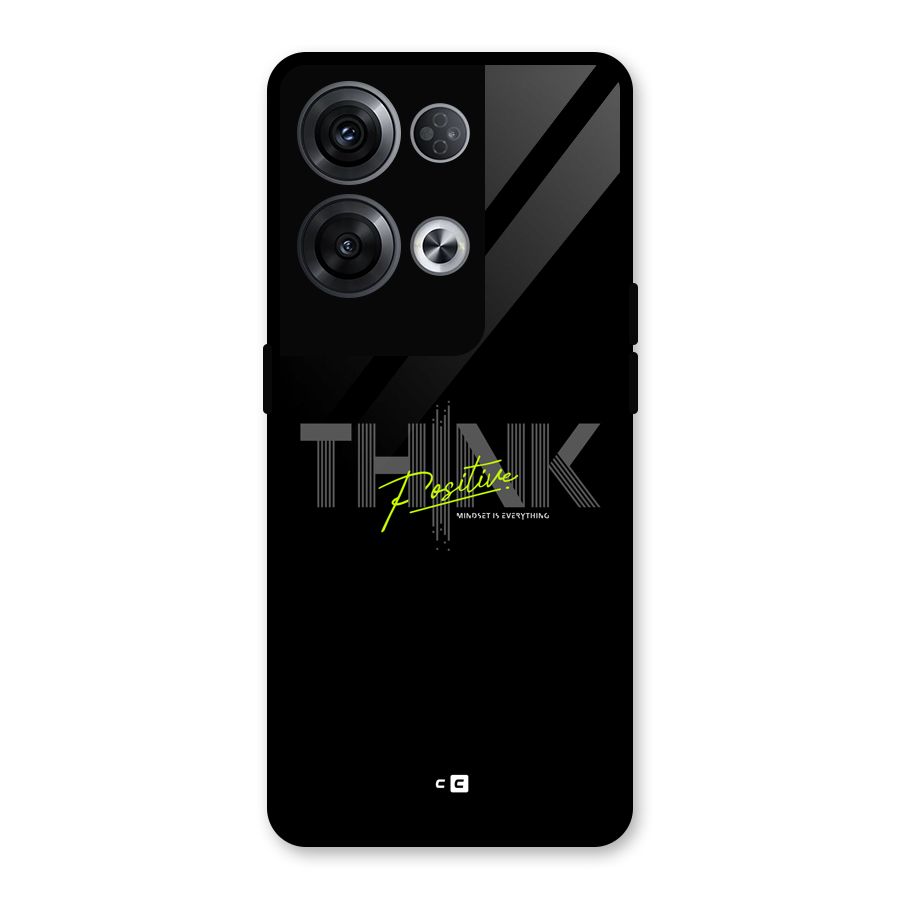 Think Positive Only Glass Back Case for Oppo Reno8 Pro 5G