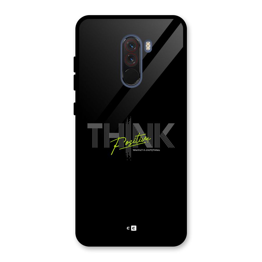 Think Positive Only Glass Back Case for Poco F1