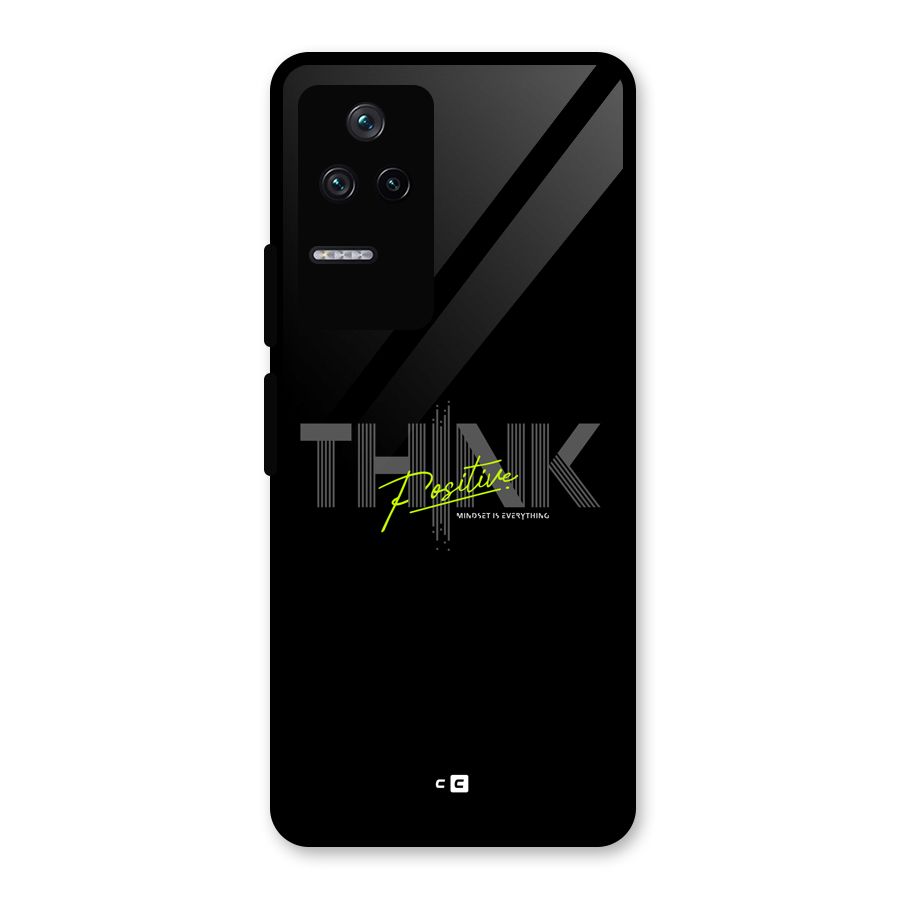 Think Positive Only Glass Back Case for Poco F4 5G