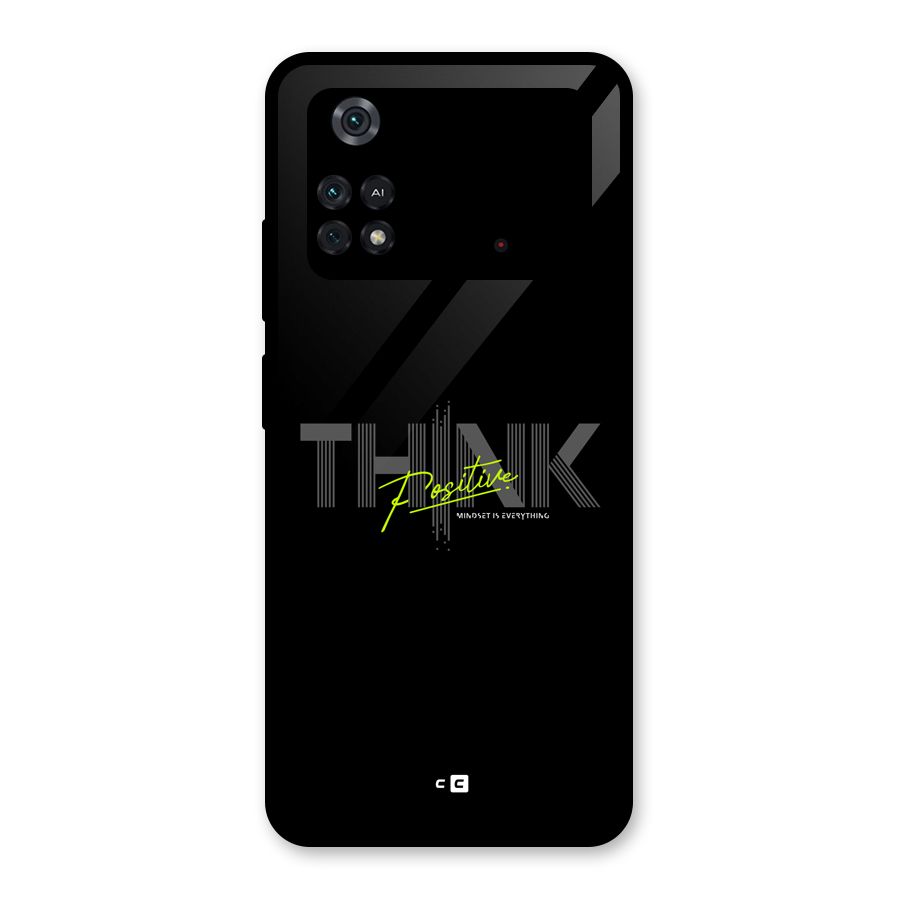 Think Positive Only Glass Back Case for Poco M4 Pro 4G