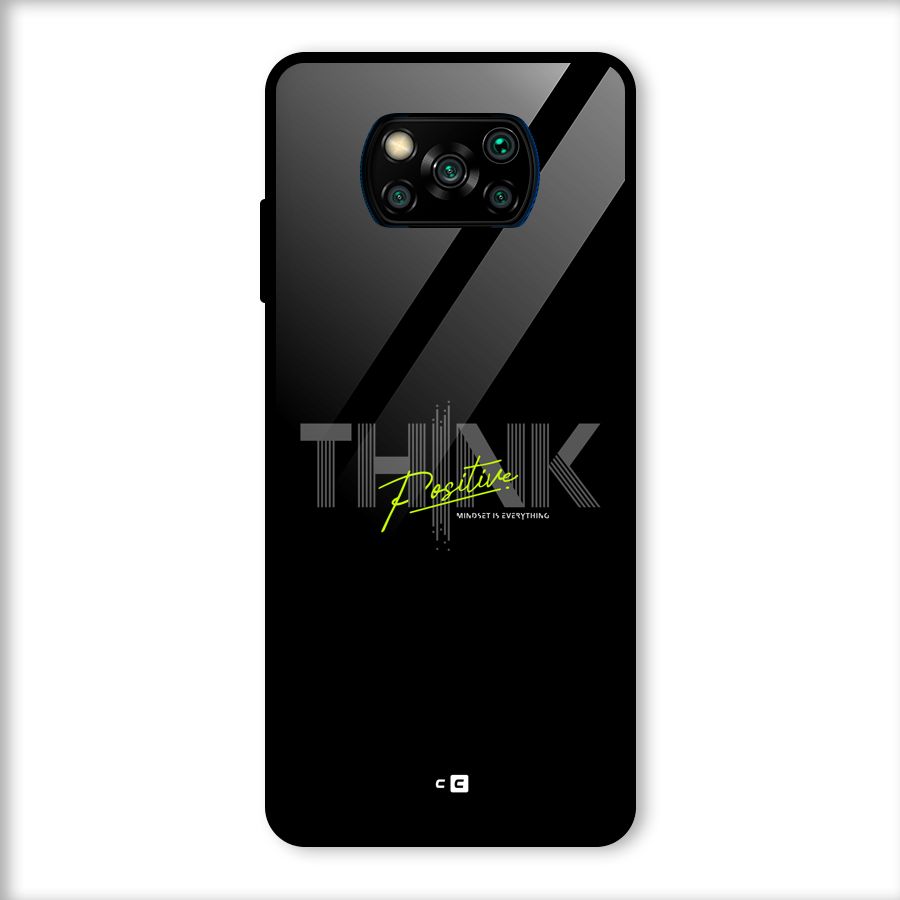 Think Positive Only Glass Back Case for Poco X3