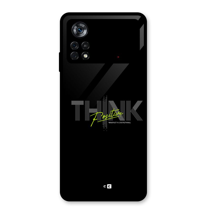 Think Positive Only Glass Back Case for Poco X4 Pro 5G