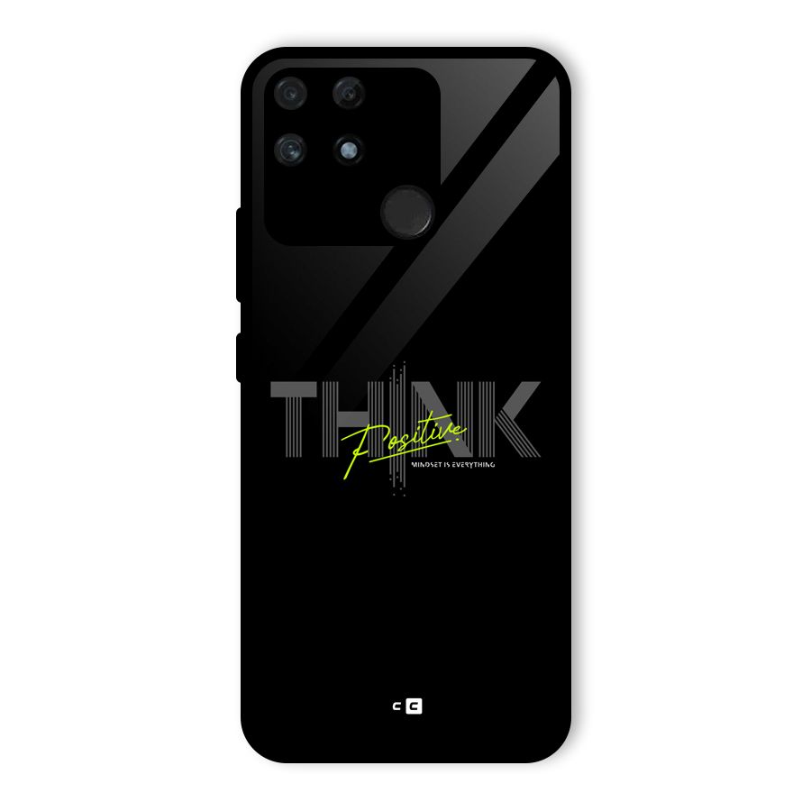 Think Positive Only Glass Back Case for Realme Narzo 50A