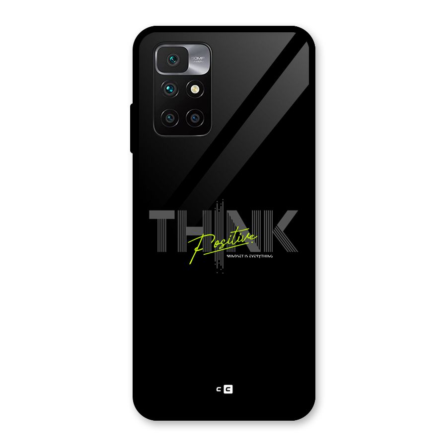 Think Positive Only Glass Back Case for Redmi 10 Prime