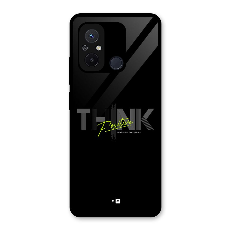Think Positive Only Glass Back Case for Redmi 12C