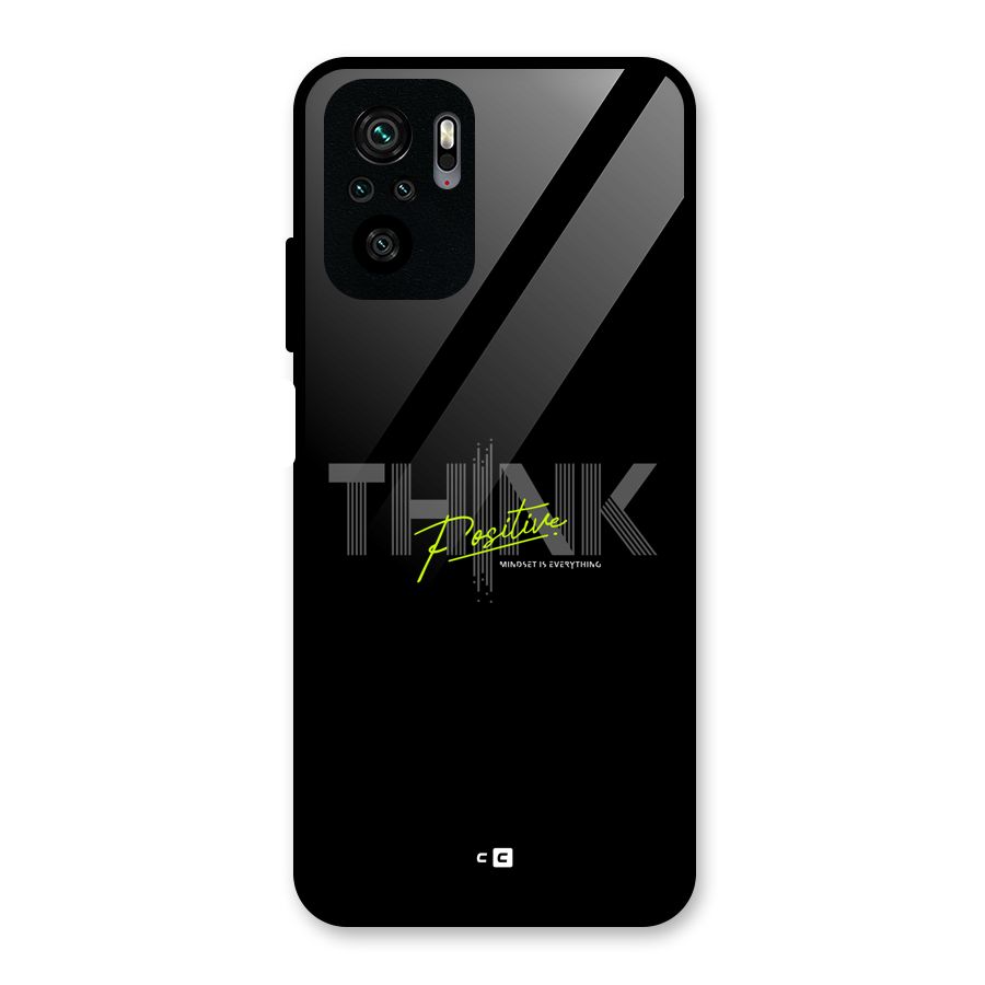 Think Positive Only Glass Back Case for Redmi Note 10S