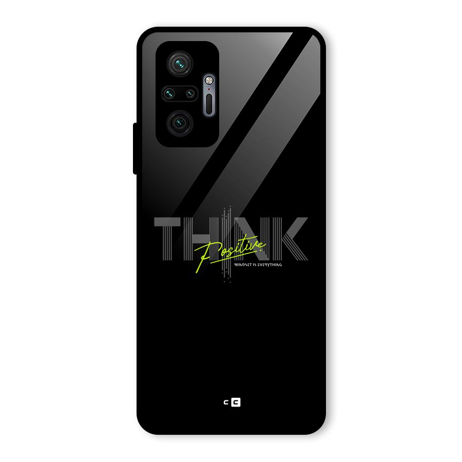 Think Positive Only Glass Back Case for Redmi Note 10 Pro