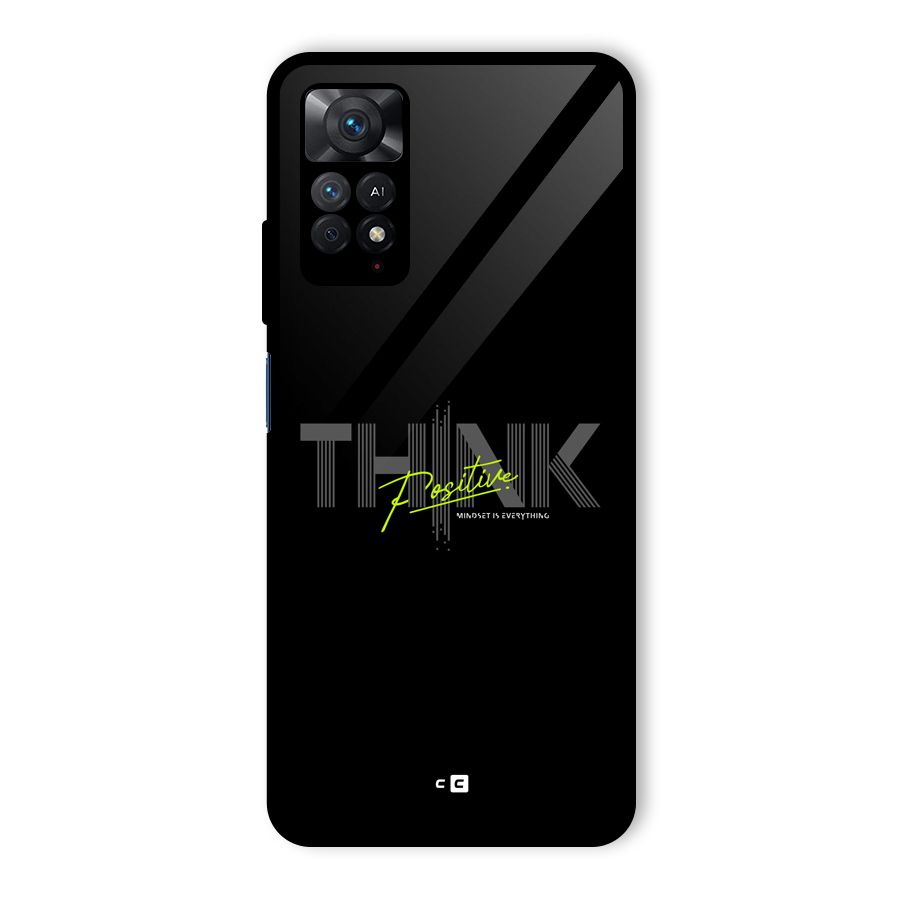 Think Positive Only Glass Back Case for Redmi Note 11 Pro