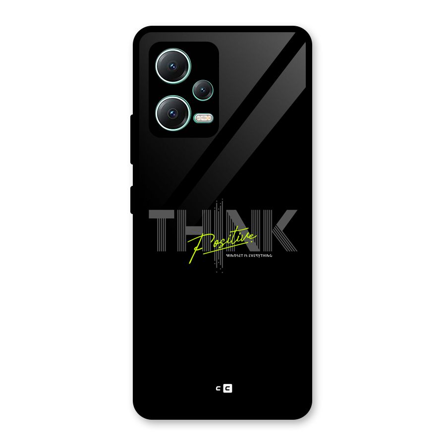 Think Positive Only Glass Back Case for Redmi Note 12 5G