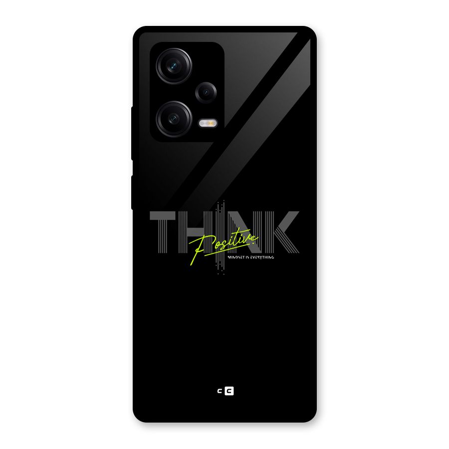Think Positive Only Glass Back Case for Redmi Note 12 Pro