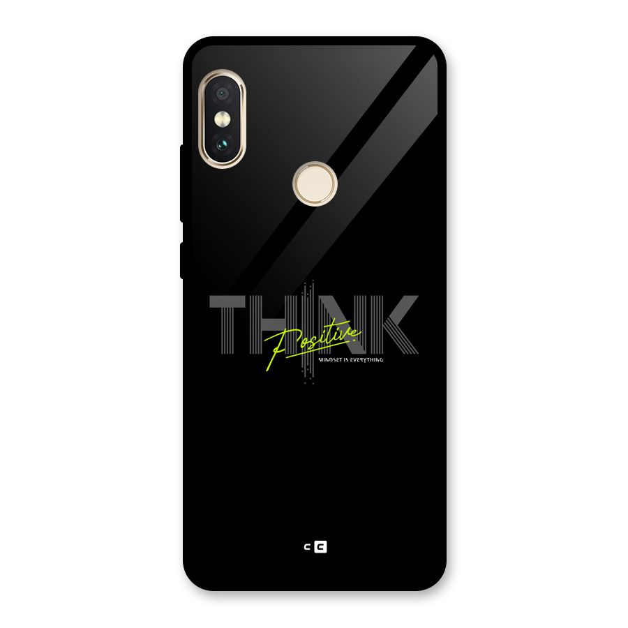 Think Positive Only Glass Back Case for Redmi Note 5 Pro
