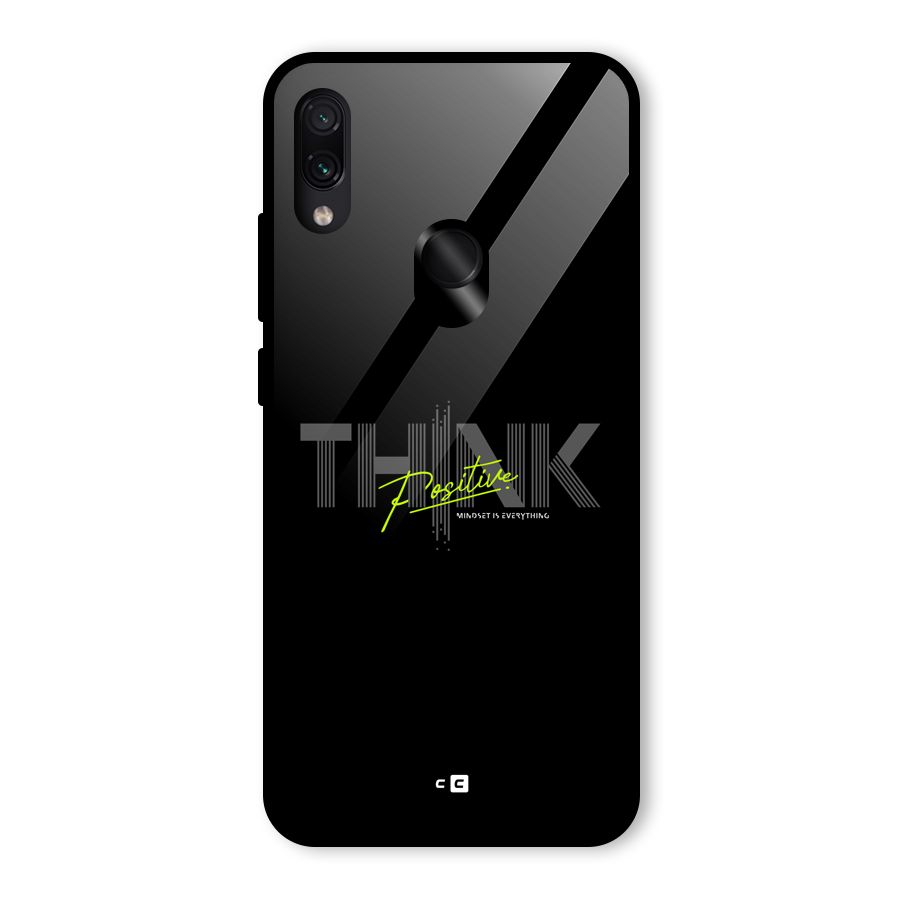 Think Positive Only Glass Back Case for Redmi Note 7 Pro
