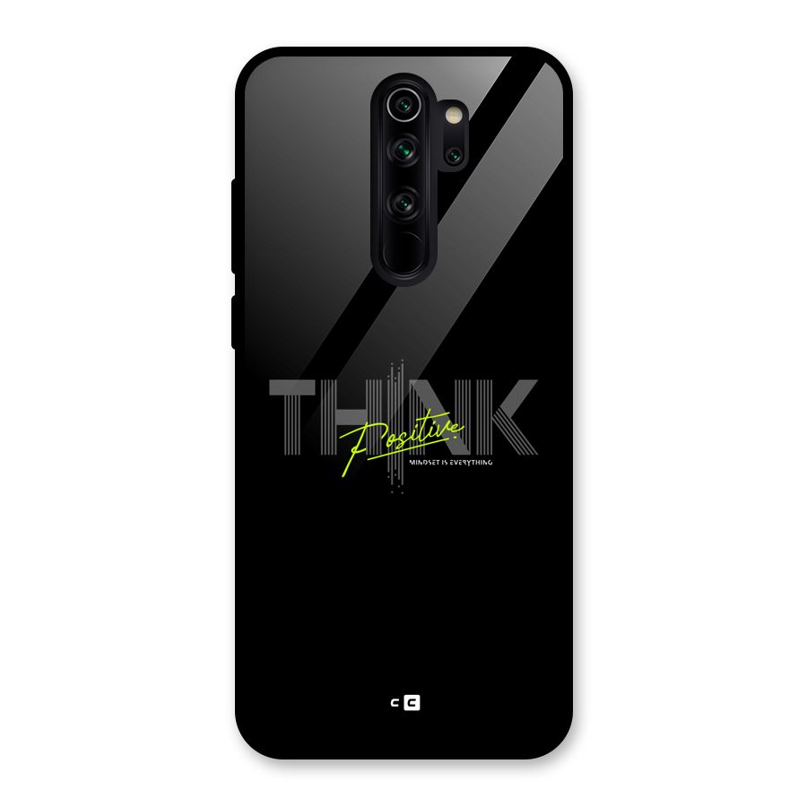 Think Positive Only Glass Back Case for Redmi Note 8 Pro