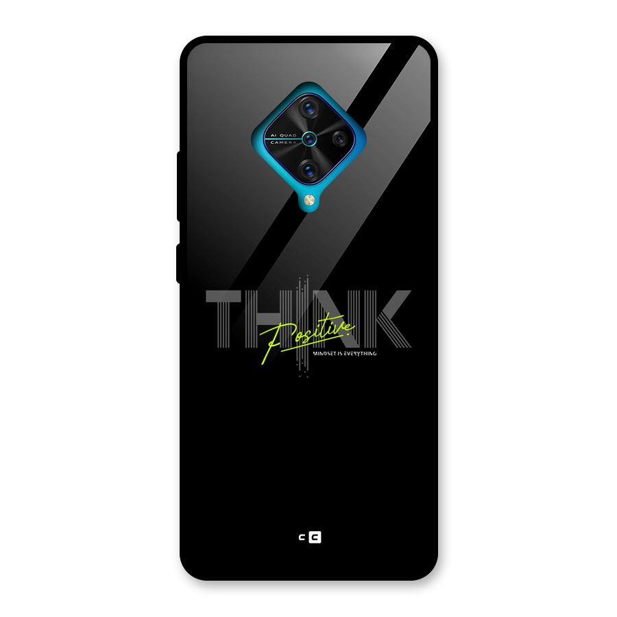 Think Positive Only Glass Back Case for Vivo S1 Pro