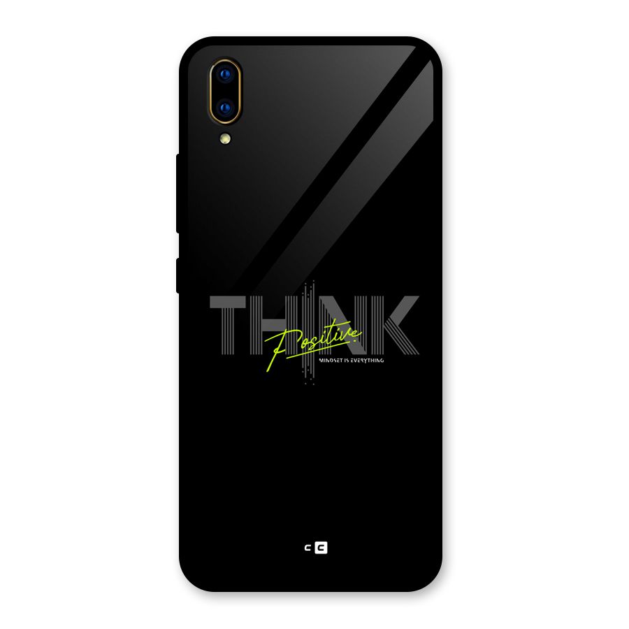 Think Positive Only Glass Back Case for Vivo V11 Pro