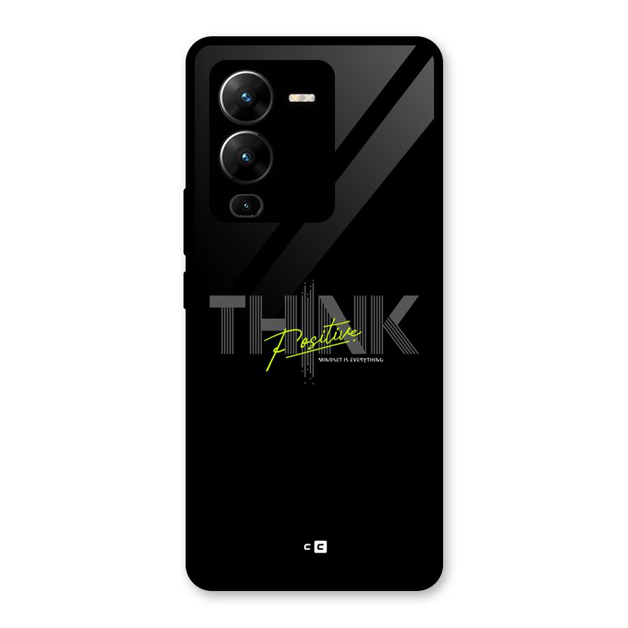Think Positive Only Glass Back Case for Vivo V25 Pro