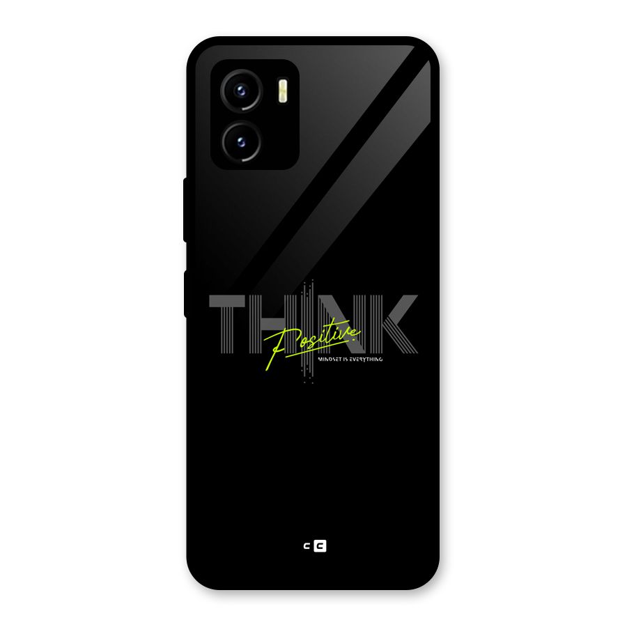 Think Positive Only Glass Back Case for Vivo Y15s