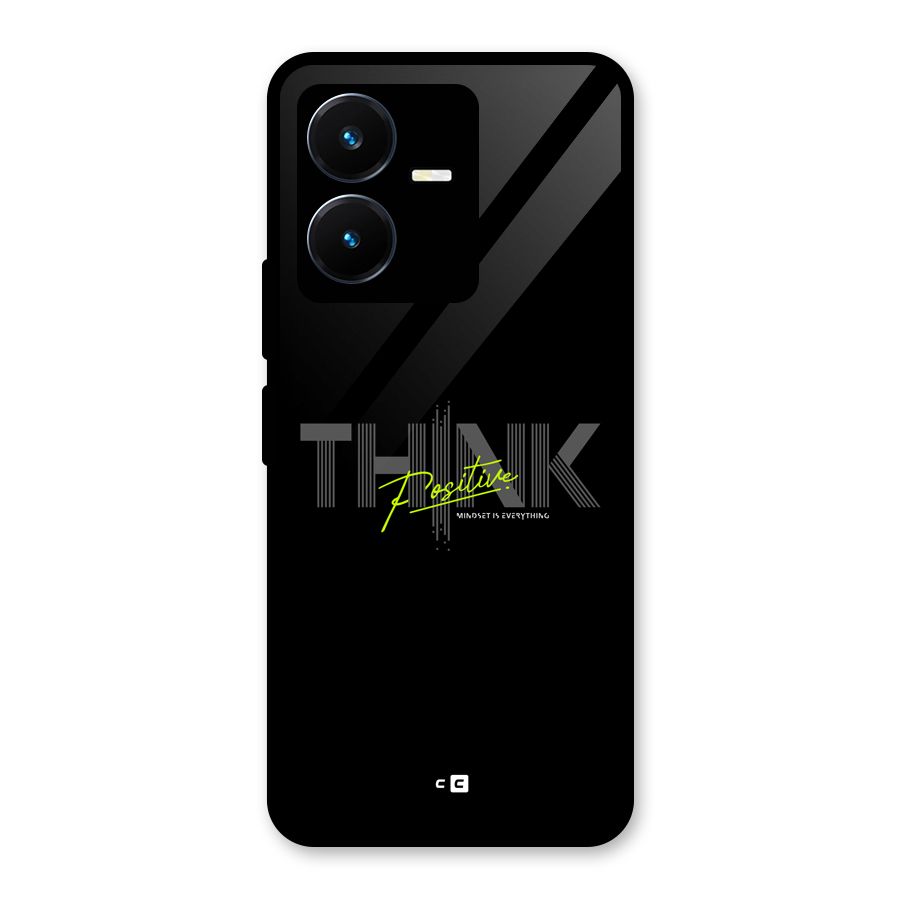 Think Positive Only Glass Back Case for Vivo Y22s