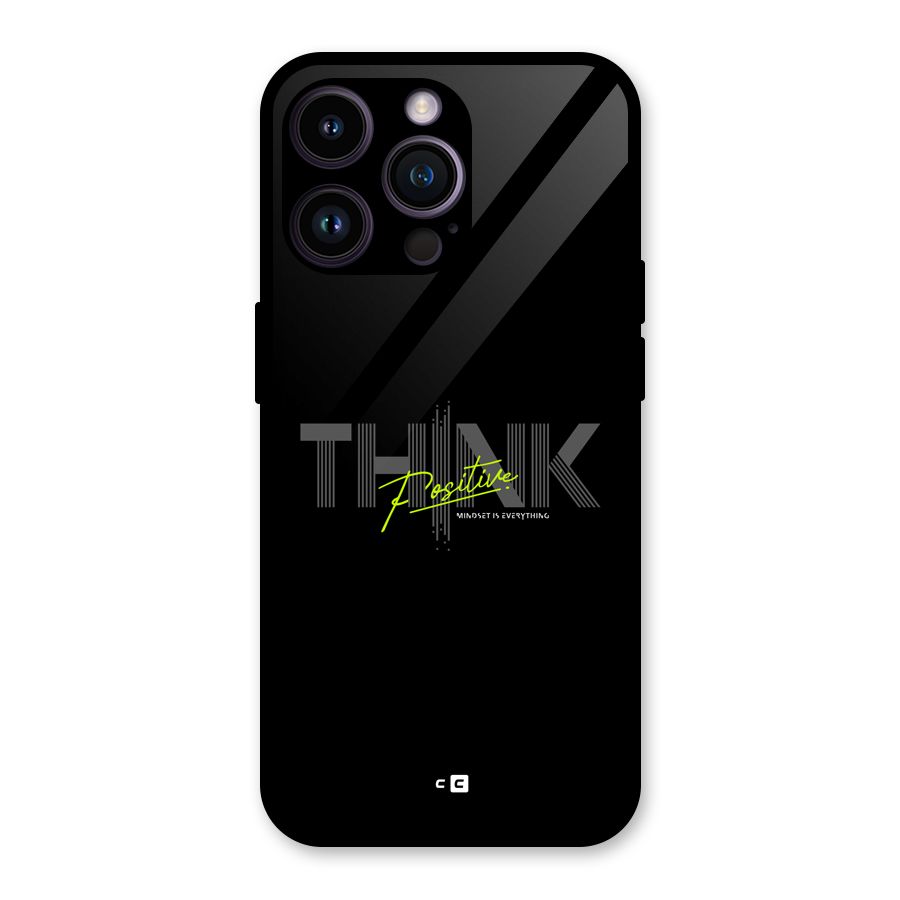 Think Positive Only Glass Back Case for iPhone 14 Pro Max