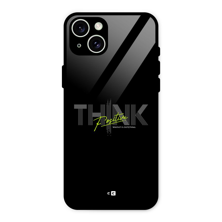 Think Positive Only Glass Back Case for iPhone 15 Plus